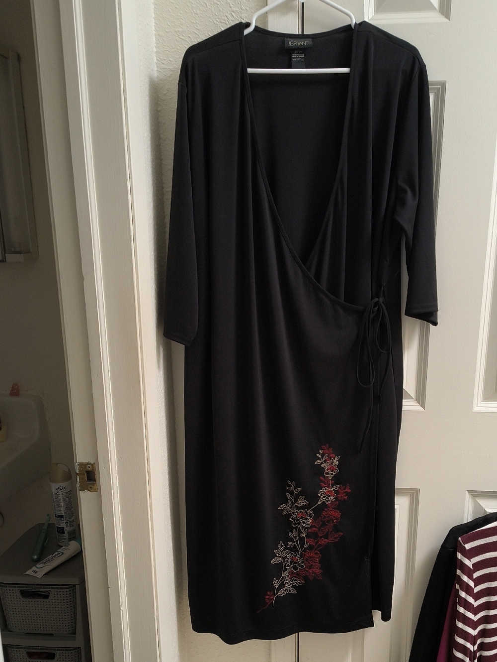 Lane Bryant Tie Across Black Dress
